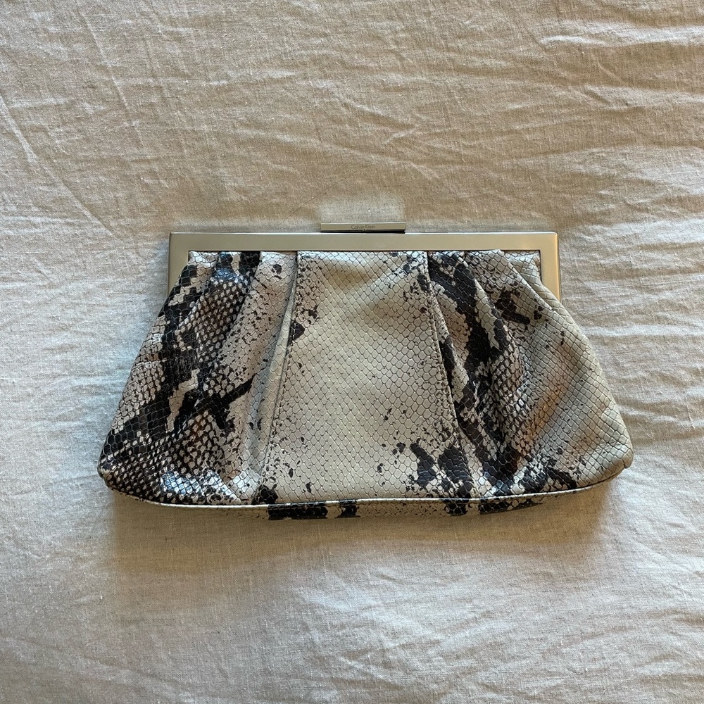Calvin Klein alligator skin clutch